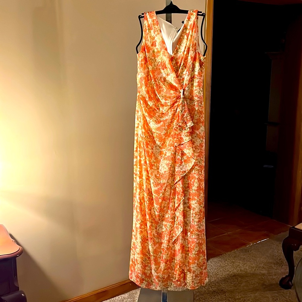 Ralph Lauren Size 16 Silk Maxi Dress